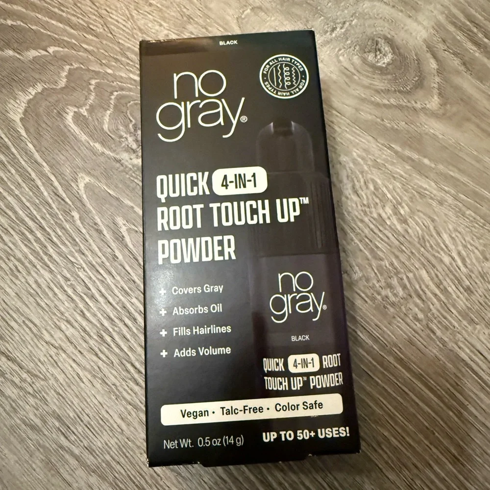 No Gray Black Quick 4-in-1 Root Touch Up Powder
